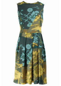 縫い代付き印刷済み型紙 8Hardy  アルディ/ ノースリーブ、イレギュラータックスカートワンピース