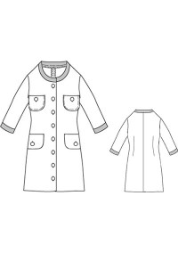 PDF型紙 衿なしロングカットソージャケット Orangery~オランジェリー PDF型紙 衿なしロングカットソージャケット Orangery~オランジェリー