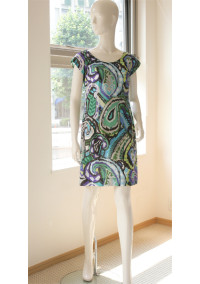 縫い代付き印刷済み型紙 フレンチスリーブ、ストレートミニワンピース Hemine~エミネ 縫い代付き印刷済み型紙 フレンチスリーブ、ストレートミニワンピース Hemine~エミネ