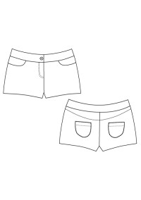 PDF型紙  ショートパンツ Fox ～フォックス