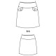 PDF型紙　台形ローライズスカート　959