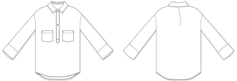 6Clora　ドロップショルダー　1ボタンスキッパー　型紙通販　立体裁断