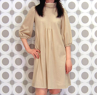 型紙通販、Tina　タートルAラインワンピース