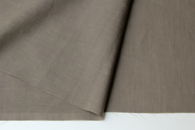 レーヨンコットンリネン カーキ ワンピース向け生地 50cm単位カット販売