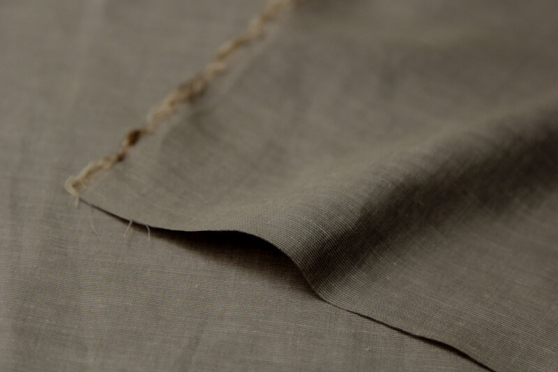 レーヨンコットンリネン カーキ ワンピース向け生地 50cm単位カット販売