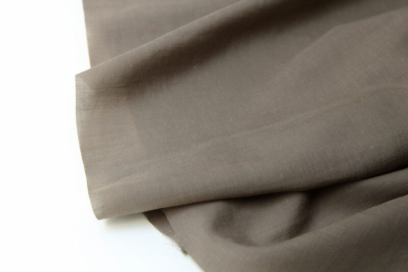 レーヨンコットンリネン カーキ ワンピース向け生地 50cm単位カット販売