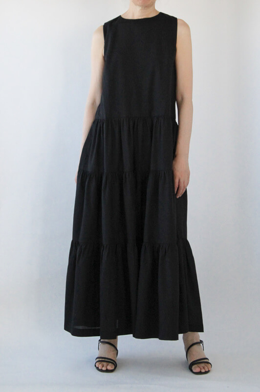 洋裁型紙 ギャザーティアードロングワンピース