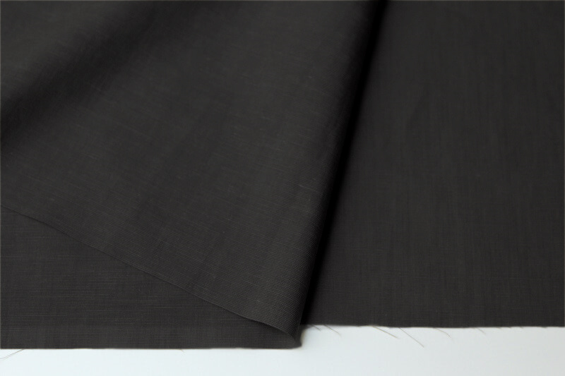 レーヨンコットンリネン黒 ワンピース向け生地 50cm単位カット販売