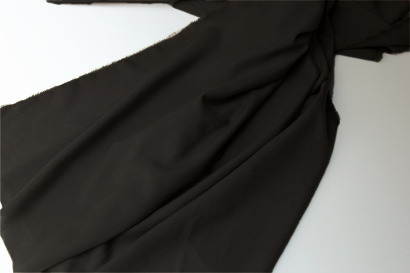 レーヨンコットンリネン黒 ワンピース向け生地 50cm単位カット販売