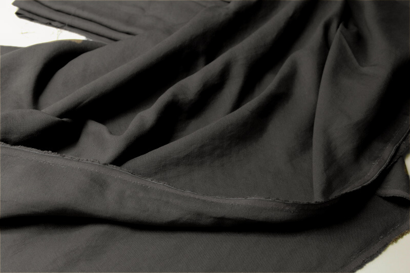 リネンヴィスコース 黒 50cm単位カット販売