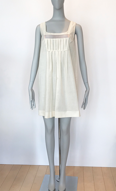 8Bridget ボックスプリーツ半袖付きワンピース 型紙通販 立体裁断