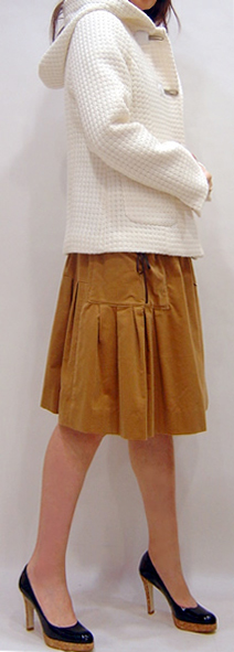 型紙通販、フーデッドショートコート 279Long