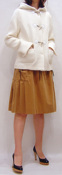 型紙通販、フーデッドショートコート 279Long