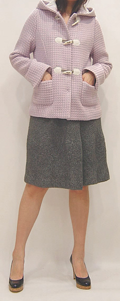 型紙通販、フーデッドショートコート 279Long