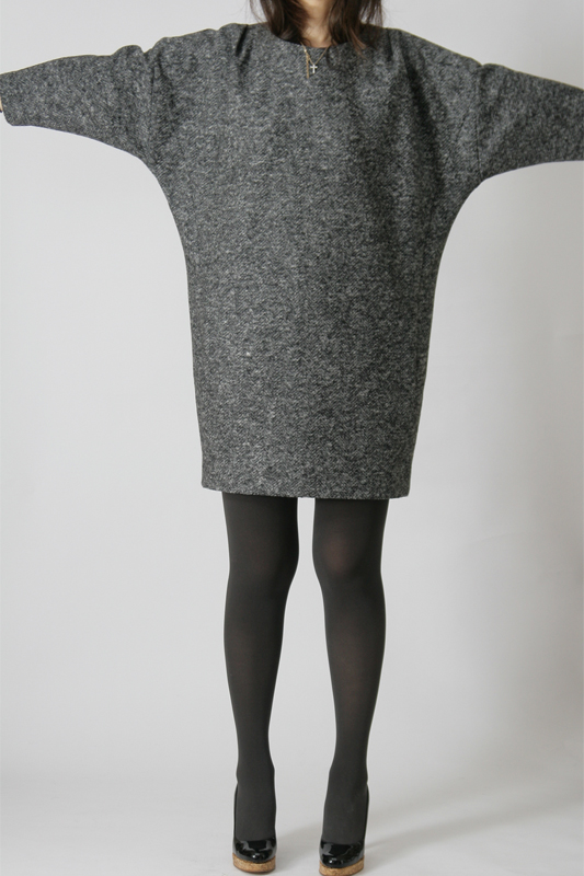 型紙通販、PDF型紙 バレルライン、ドルマンカットソーワンピ　8Ringo～リンゴ