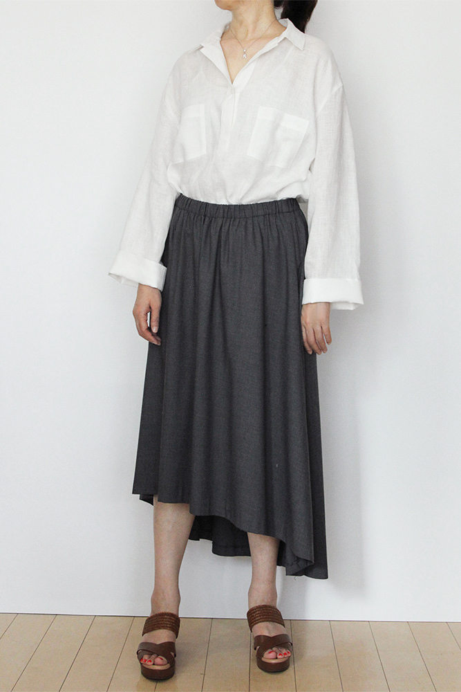 型紙 パターン ドロップショルダー スキッパー