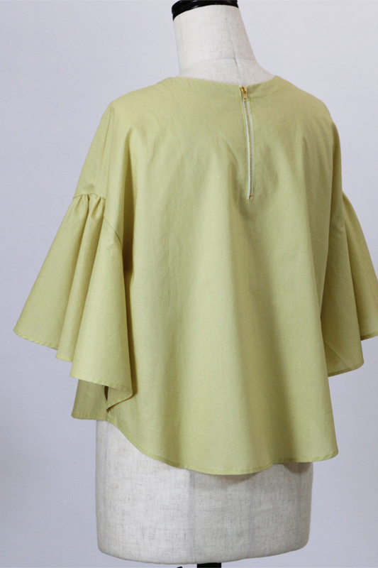 型紙通販  立体裁断 6Shona フレアースリーブブラウス