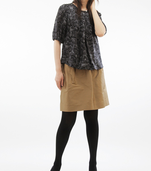 型紙通販  衿ぐりタックプルオーバー 735