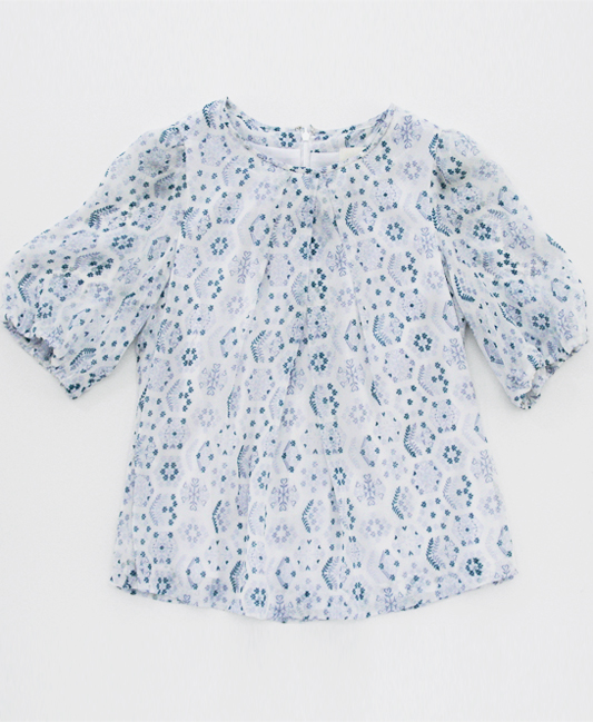 型紙通販  衿ぐりタックプルオーバー 735