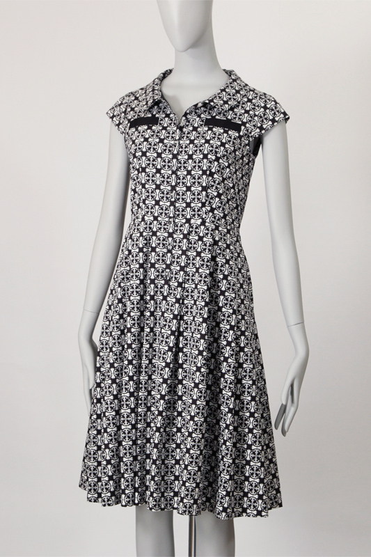 8Argo フラットカラー、タックスカートシャツワンピース 型紙通販 立体裁断