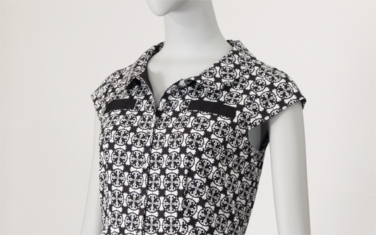 8Argo フラットカラー、タックスカートシャツワンピース 型紙通販 立体裁断