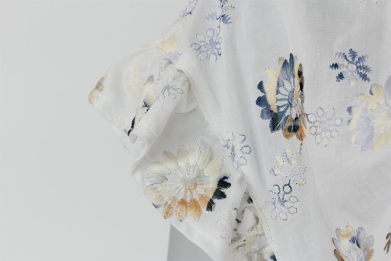 8Frilla_en ピンタック＆フリルマキシワンピース 　型紙通販　立体裁断