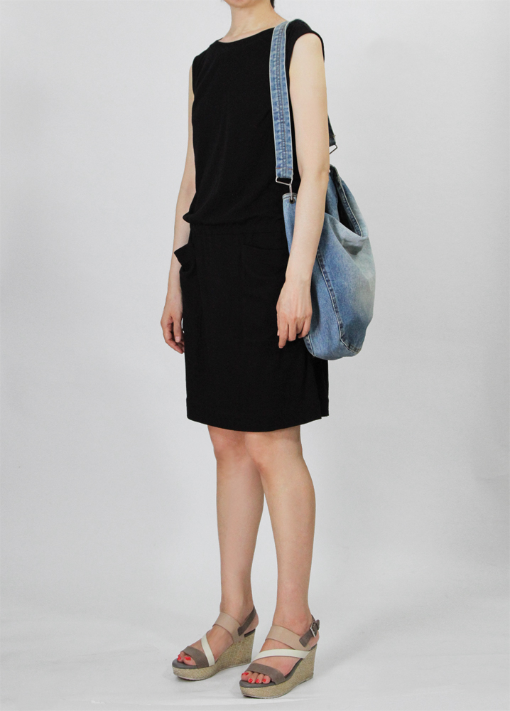 8Lin ウエストゴム、ノースリーブワンピース 型紙通販 立体裁断