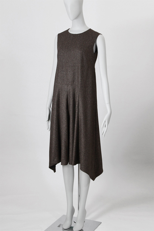 8Orica イレギュラーヘム バイアス切り替えワンピース　型紙通販　立体裁断