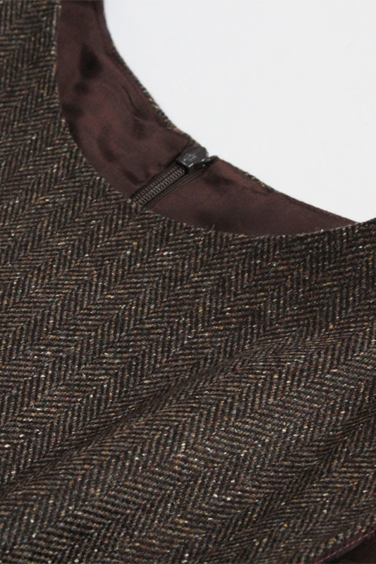 8Orica イレギュラーヘム バイアス切り替えワンピース　型紙通販　立体裁断