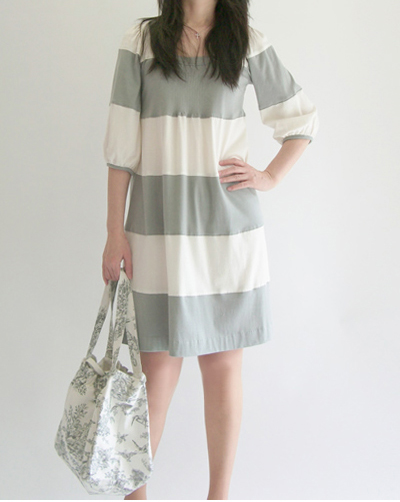 型紙通販、Tina　タートルAラインワンピース