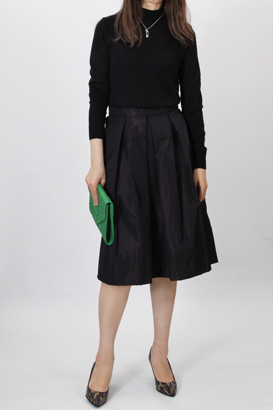 型紙通販 ミディ丈タックスカート 9Nono