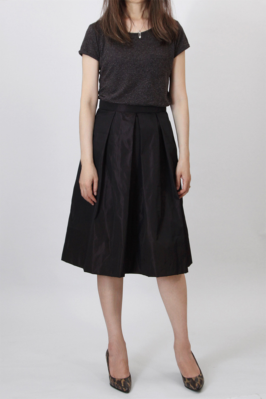 型紙通販 ミディ丈タックスカート 9Nono