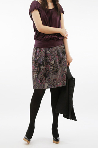 型紙通販 ヨーク切り替え、コクーンスカート