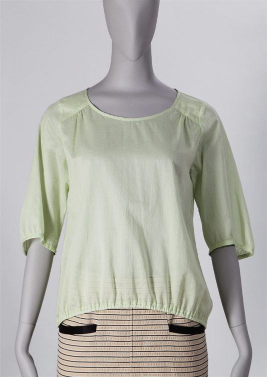 洋裁用型紙通販　型紙通販　五分袖パフスリーブブラウス　6Fanny　立体裁断