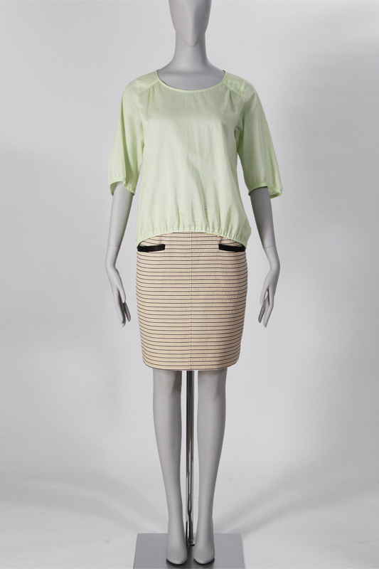 洋裁用型紙通販　型紙通販　五分袖パフスリーブブラウス　6Fanny　立体裁断