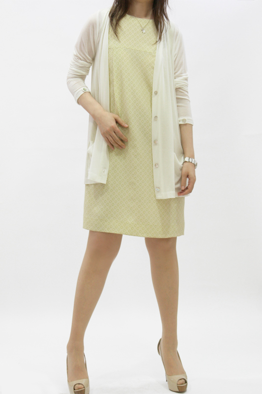 型紙通販  AラインVネックロングカーディガン