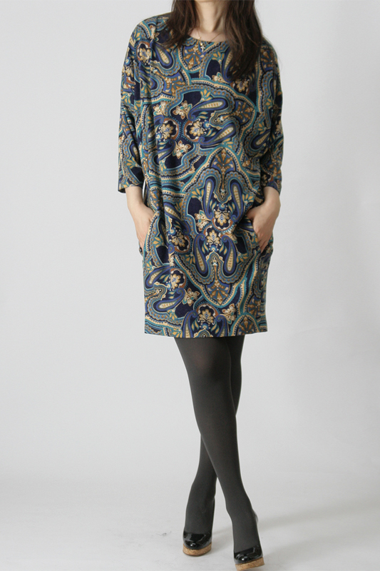 型紙通販、PDF型紙 バレルライン、ドルマンカットソーワンピ　8Ringo～リンゴ