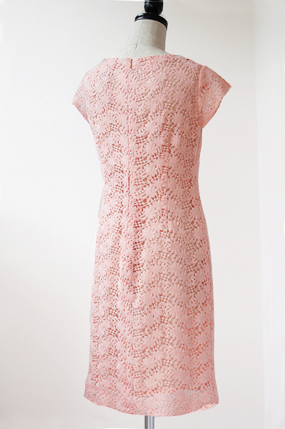 型紙通販 フレンチスリーブ、ストレートミニワンピース