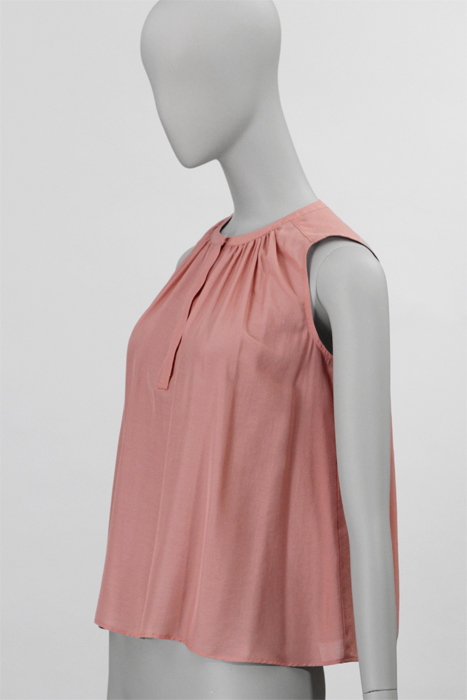 LR50052 前立付きギャザータンクブラウス　型紙通販　立体裁断