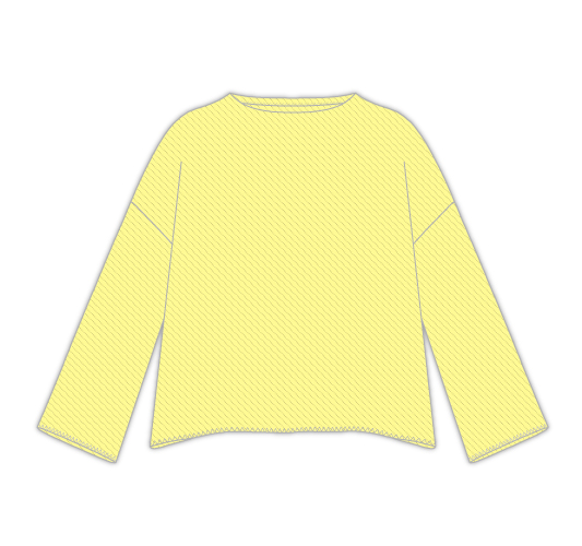 洋裁用型紙通販　型紙通販　LR70055　ドロップショルダー　フレアープルオーバー　ダウンロード型紙　立体裁断